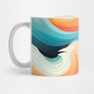 Ephemeral Crests: Hokusai Waves Reimagined Mug